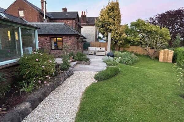 better garden path - Sharpe Cottage, Wiveliscombe, Somerset