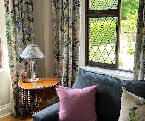 new lounge close up - Sharpe Cottage, Wiveliscombe, Somerset